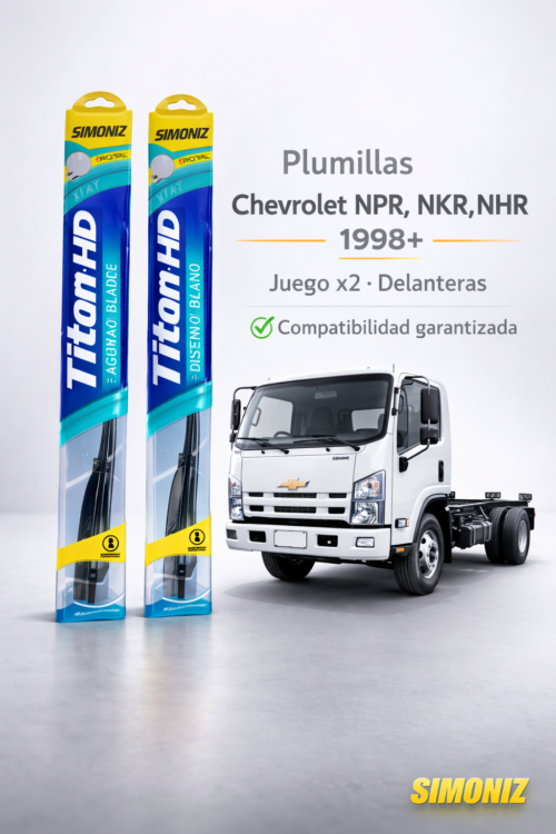 PLUMILLAS DELANTERAS  CHEVROLET NPR-NHR-NKR     1998-2011 TITAN /JUEGO X2