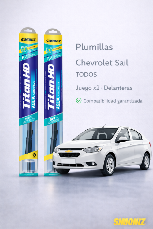 PLUMILLAS DELANTERAS CHEVROLET SAIL TITAN /JUEGO X2