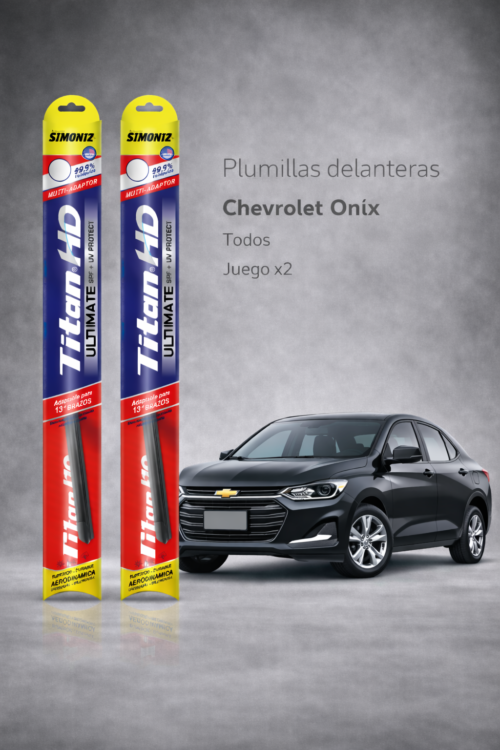 PLUMILLAS DELANTERAS CHEVROLET  ONIX 2015 ULTIMITED  /JUEGO X2
