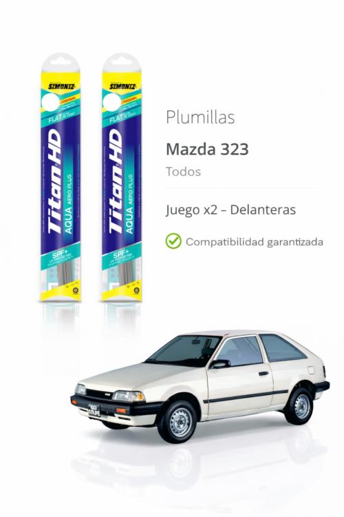 PLUMILLAS DELANTERAS MAZDA  323 1989... /JUEGO X2