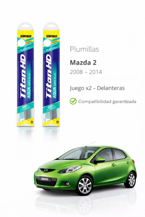 PLUMILLAS DELANTERAS MAZDA  3 2003-2008…TITAN ULTIMITED  /JUEGO X2