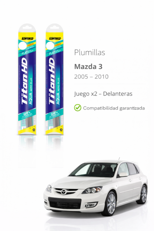 PLUMILLAS DELANTERAS MAZDA  3 2003-2008... /JUEGO X2