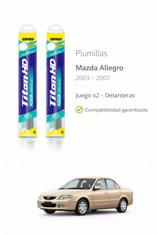 PLUMILLAS DELANTERAS  MAZDA ALLEGRO 2000-2006 /JUEGO X2