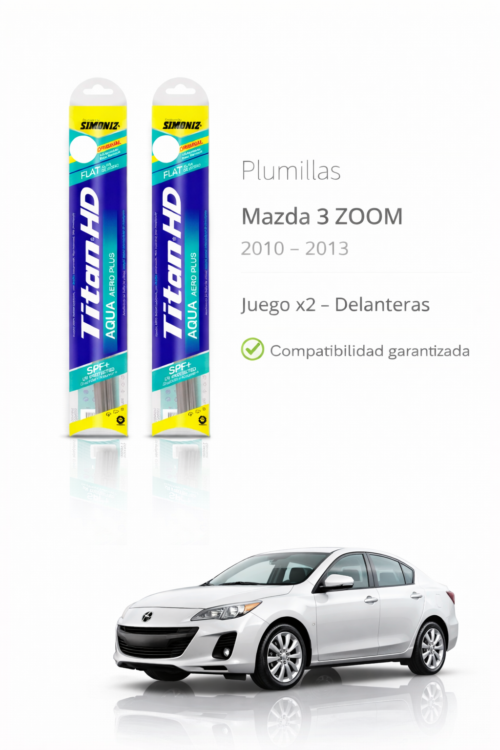 PLUMILLAS DELANTERAS MAZDA  3 ALL NEW 2013-2016. /JUEGO X2