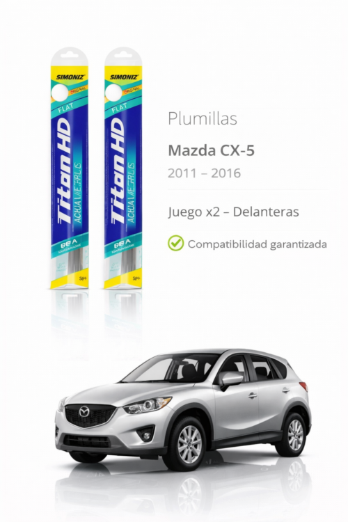 PLUMILLAS DELANTERAS   CX 5 2013-2016 . /TITAN  JUEGO X2