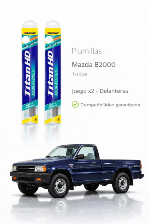 PLUMILLAS DELANTERAS  MAZDA B 2000 2200 1989... /JUEGO X2