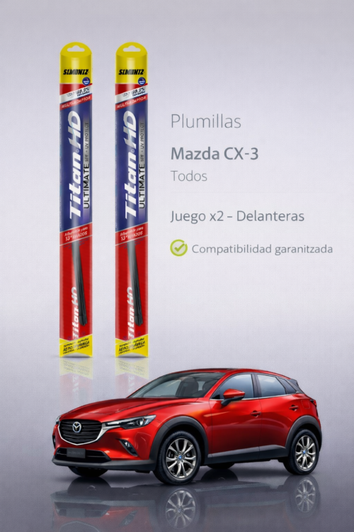 PLUMILLAS DELANTERAS CX 3 2016... /TITAN ULTIMITED JUEGO X2 .