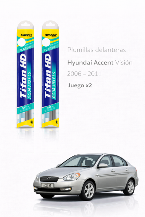PLUMILLAS DELANTERAS HYUNDAI  VISION 2006...2010 TITAN/ JUEGO X2