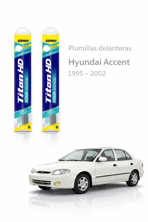 PLUMILLAS DELANTERAS HYUNDAI ACCENT 1998 …2001 TITAN  / JUEGO X2.