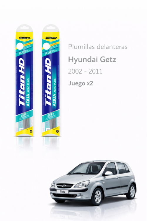 PLUMILLAS DELANTERAS HYUNDAI  GETZ 2002-2009 TITAN/ JUEGO X2