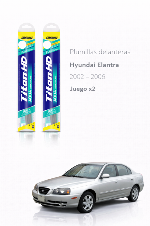 PLUMILLAS DELANTERAS HYUNDAI  ELANTRA 2000-2005 TITAN/ JUEGO X2