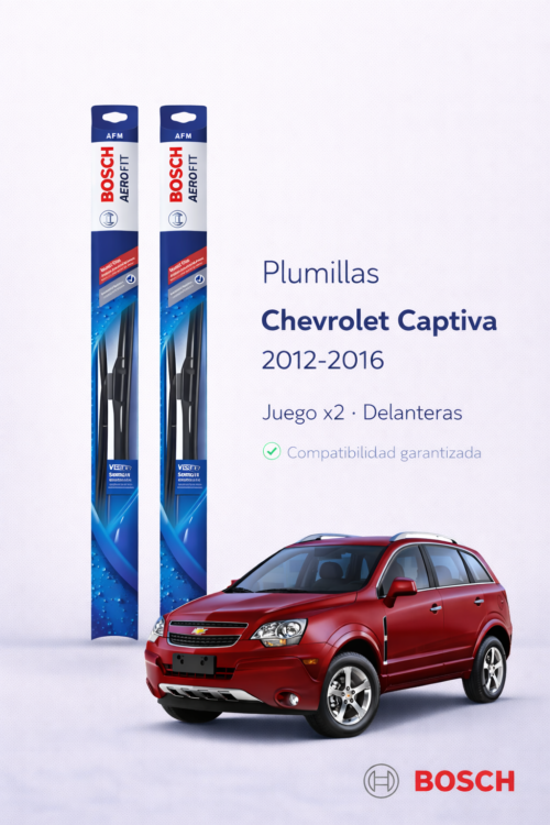 PLUMILLAS DELANTERAS CAPTIVA BOSCH AEROFIT   2009-2017