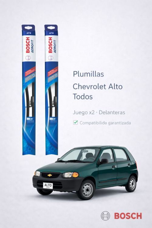 PLUMILLAS DELANTERAS  CHEVROLET ALTO BOSCH AEROFIT   MODELO