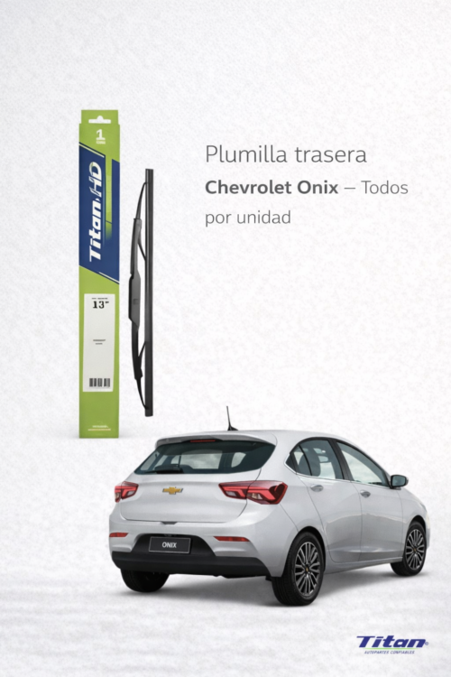 PLUMILLA TRASERACHEVROLET ONIX