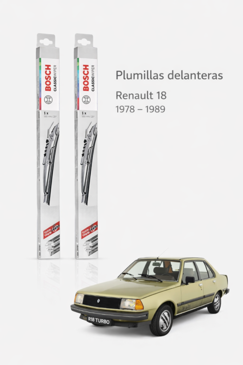 PLUMILLAS DELANTERAS RENAULT 18 / BOSCH CLASIC-ECO