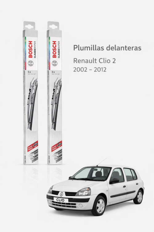 2026/02/1000036205.png PLUMILLAS DELANTERAS CLIO 2 / BOSCH CLASSIC-ECO