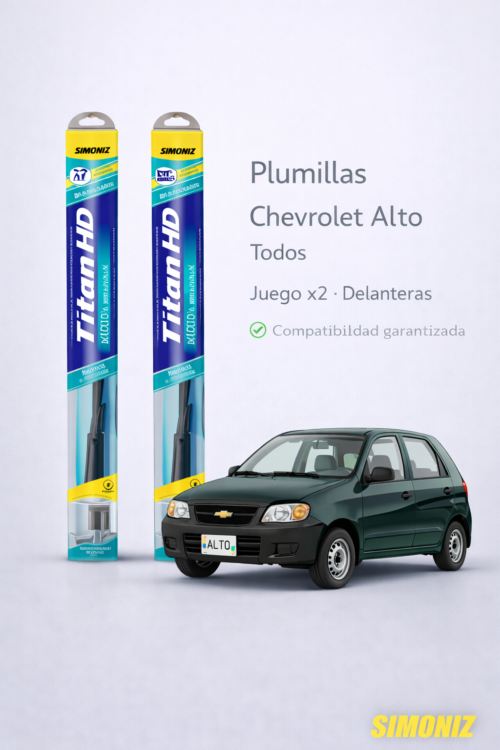 PLUMILLAS DELANTERAS CHEVROLET  ALTO 1999 - 2004 TITAN /JUEGO X2