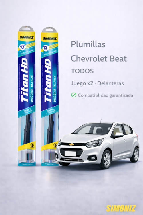 PLUMILLAS DELANTERAS  CHEVROLET. BEAT  2018…/TITAN JUEGO X2