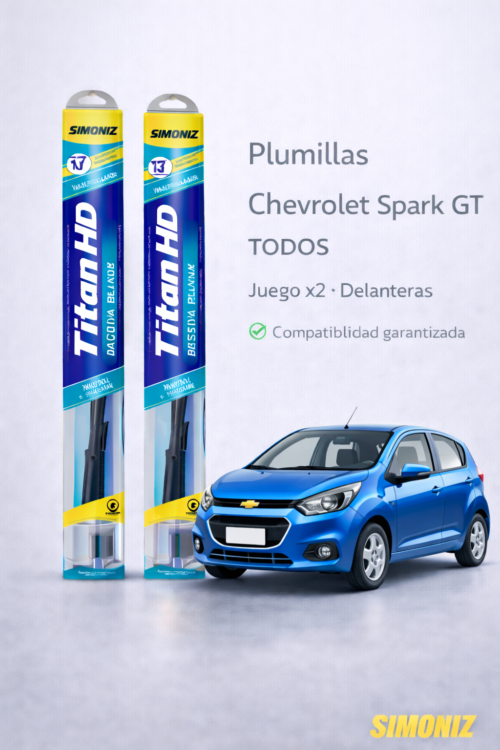 PLUMILLAS DELANTERAS CHEVROLET SPARK GT TITAN /JUEGO X2