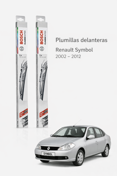 PLUMILLAS DELANTERAS RENAULT SYMBOL 2000-2012 BOSCH CLASSIC/JUEGO X2