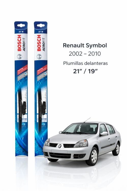 PLUMILLAS DELANTERAS RENAULT SYMBOL 2000-2012 BOSCH AEROFIT/JUEGO X2