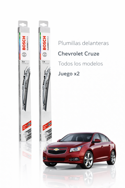 PLUMILLAS DELANTERAS  CHEVROLET CRUZE BOSCH CLASSIC