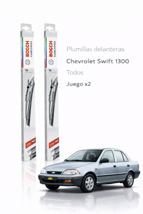 PLUMILLAS DELANTERAS CHEVROLET SWIFT 1.3 BOSCH CLASSIC / JUEGO X2