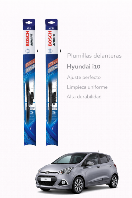 PLUMILLAS DELANTERAS HYUNDAI  i10 2008 2014 BOSCH AEROFIT/ JUEGO X2