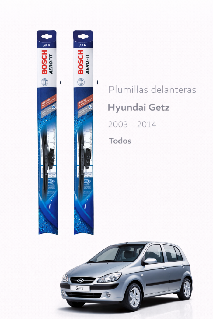 PLUMILLAS DELANTERAS HYUNDAI  GETZ 2002-2009 BOSCH AEROFIT/ JUEGO X2